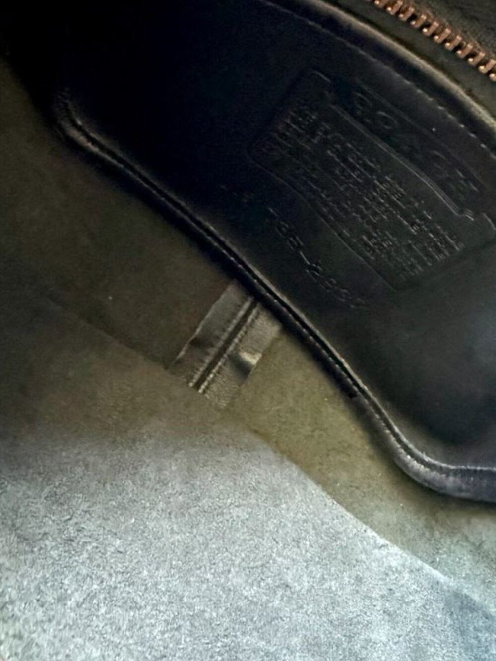 Coach Vintage Black Leather Swinger Crossbody Bag 2837 USA - Picture 6 of 9